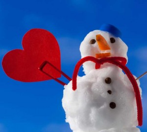 Snowman with a Heart